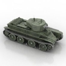 bt tank various war army military modeling miniature model 3d print model - Mito3D