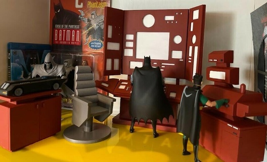 btas inspired bat computer toy action figure batman superman 3d print model - Mito3D