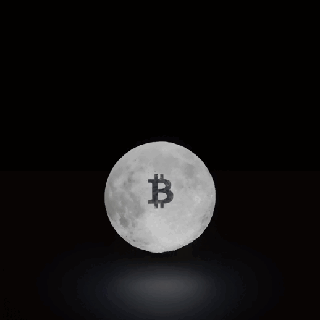 btc Mond Bitcoin Dekor Lampe Licht LED Kunst Zuhause Haus Geschenk Geld Unternehmen 3d print model - Mito3D