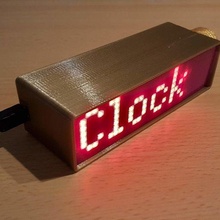 btclock - arduino based clock bluetooth control 3d print model - Mito3D