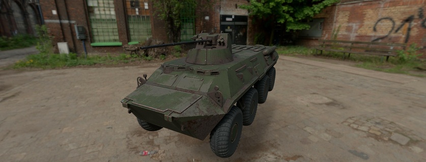 btr-82a btr btr82 soviet russian vehicle tank apc armor 3d print model - Mito3D