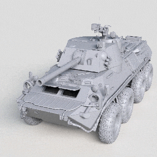 btr80 2c23 nona-svk vehicle gun tank car auto war army projectile track armored personnel carrier artillery 3d print model - Mito3D
