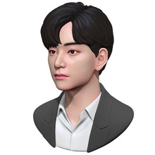 bts Sanat Taehyung büst şekil adam şöhret şarkıcı kpop heykel baş 3d print model - Mito3D