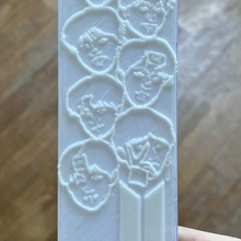 bts bookmark relief lithophane lithographic 3d print model - Mito3D