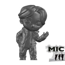 bts jimin animiert Chibi funko mic fallen Spiel daxto dpop kpop 3d print model - Mito3D