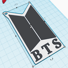 bts llave cadena llavero jin suga j hope rm Jimin Jungkook 3d print model - Mito3D