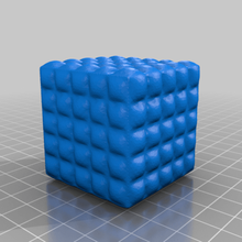 bulle-cube art sculptures 3d print model - Mito3D