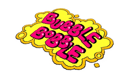 bubble bobble logo pixelart chack pop pixel art arcade videogames bub bob retrogames nes games 3d print model - Mito3D
