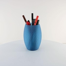 bubble pencil holder desk organizer vase mode pen stand slimprint cup decor modern organization 3d print model - Mito3D