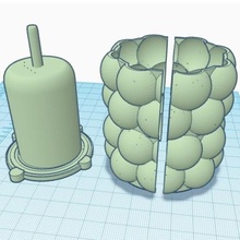 bubble pot home cement mold flower flowerpot printer printing 3d 3d print model - Mito3D