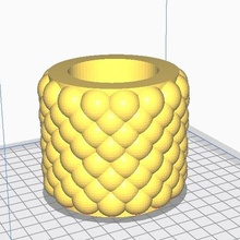 bolha pote a casa A impressão 3d impressora vaso de flores molde cimento 3d print model - Mito3D
