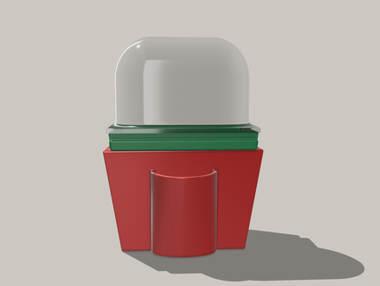 bulle pot cloner planteur plante entrée 3d print model - Mito3D