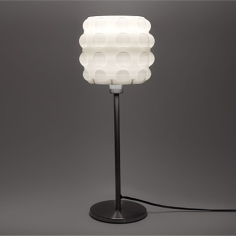 bolha lâmpada da tabela do tambor casa 3D print model - Mito3D