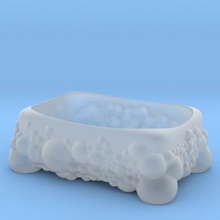 bubbles soap holder home dish 3d print model - Mito3D