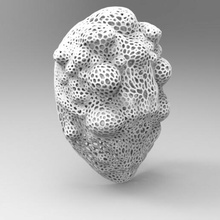 bubleman mascarar Voronoi arte cara deco designar paramétrico útil moda cosplay 3d print model - Mito3D