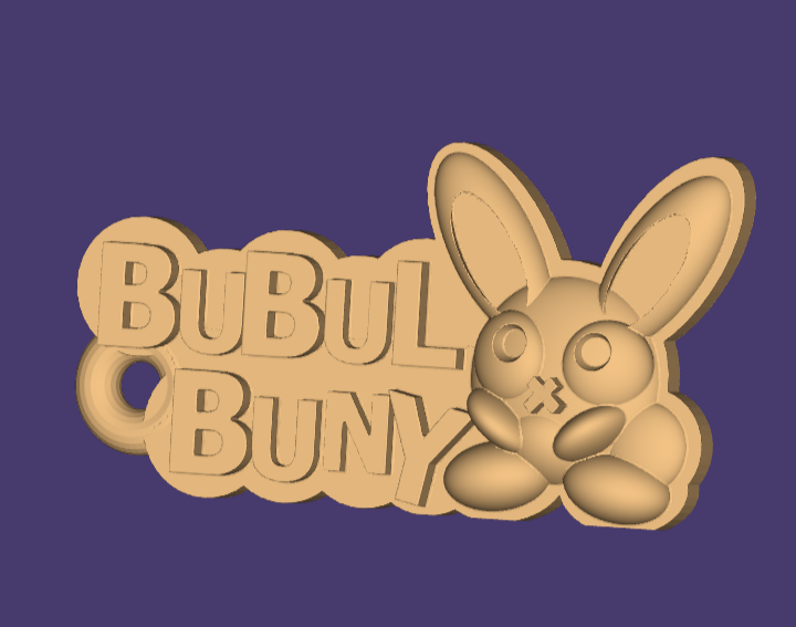 bubulbuny llavero joalheria conejo kawaii coelho fofa 3D print model - Mito3D