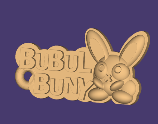 bubulbuny llavero takı conejo kawaii tavşan şirin 3d print model - Mito3D