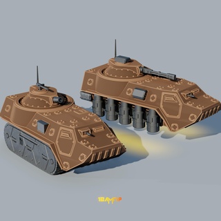 bucephalus miniature tabletop 28mm tank vehicle space ww1 ww2 ww3 apc hover wheel track artillery cannon mortar minifigure truck toys board 3d print model - Mito3D