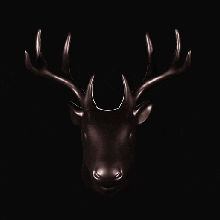 kova büst Sanat baş heykel geyik hayvan oyuncak 3d print model - Mito3D