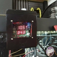 kova dönüştürücü sıcaklık kontrolör Konut lm2596 + w1209 pcb ender 3 v2 muhafaza akrilik kablolama soğutma 3d print model - Mito3D