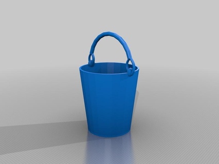 bucket outdoor garden 3d print model - Mito3D