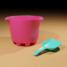bucket shovel free beach sand toy 3d print model - Mito3D