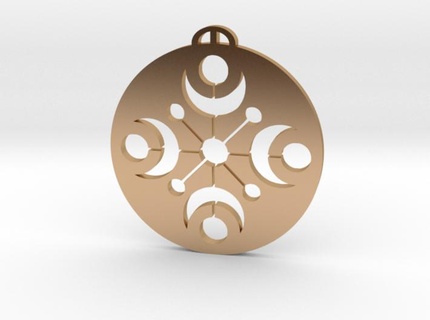 buckland dorset crop circle pendant harvest 3d print model - Mito3D