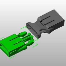 buckle fastener Fastex gadget retentor fast tridente semi automatic prendedor conexão fixação fita Funda cinto acampamento equipamento pn 3d print model - Mito3D