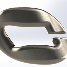 buckle chainlink 5cm 3d print model - Mito3D
