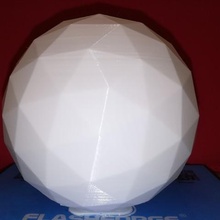 bucky ball c60 triangulée buckyball sphère géodésique art les mathématiques de l'art 3d print model - Mito3D