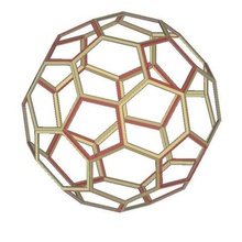 buckyball truncated icosahedron soccer ball c60 art math 3d print model - Mito3D