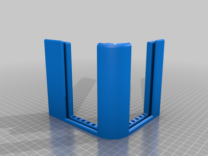 buckyballremix sermoon post + redesign hinges 3d printer accessories 3d print model - Mito3D