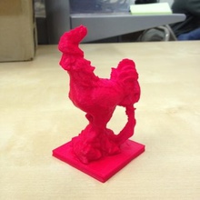 bucólico gallo varios animal de pollo la decoración granja pastoral rojo juguete 3d print model - Mito3D