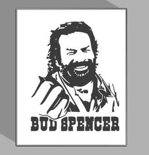 bud spencer led lamp night light actor film comic year 80 terence hill 3d print model - Mito3D