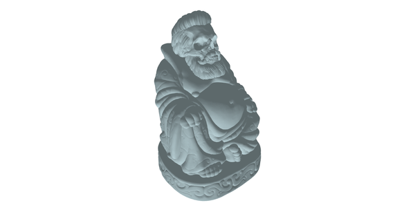 buda pão crânio Buda arte animais Raposa jogos filme Series brinquedo barba 3d print model - Mito3D