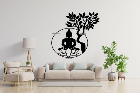 buda déco Accueil maison Bouddha yoga décoration 3d print model - Mito3D