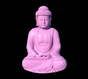 buda gautama arte deco decorazione budha buddha decorativo oggetto giocattolo 3d print model - Mito3D