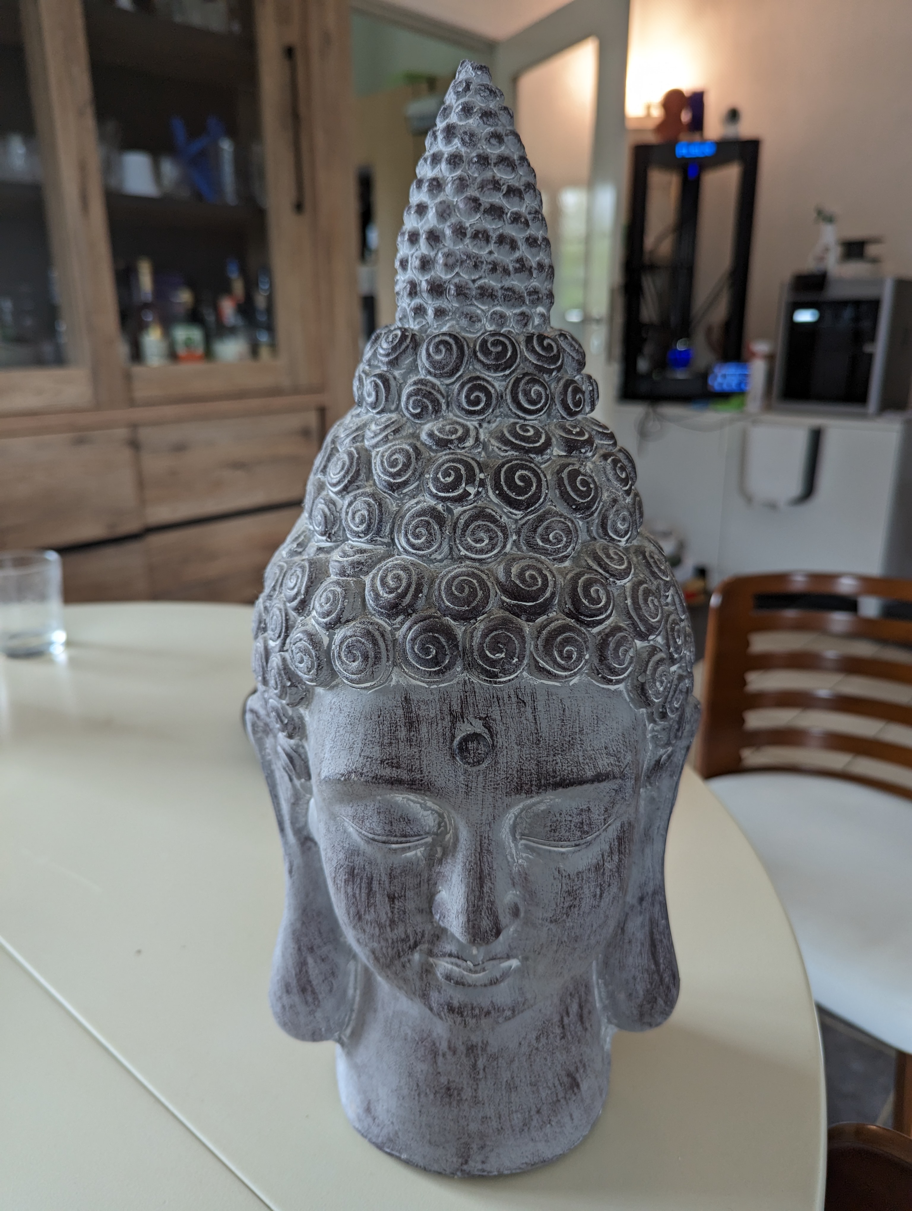 Buda baş Zen 3D print model - Mito3D