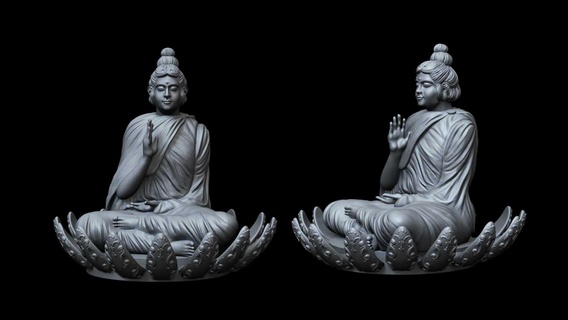 buda Siddhartha Gautama Budha Dharma Karma Meditation Zen Reiki Buddhismus Spiritualität Religion Vertrauen Frieden gaumabuddha Lotus 3d print model - Mito3D