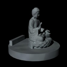 buda Unterstützung Kunst Design zellular 3d print model - Mito3D