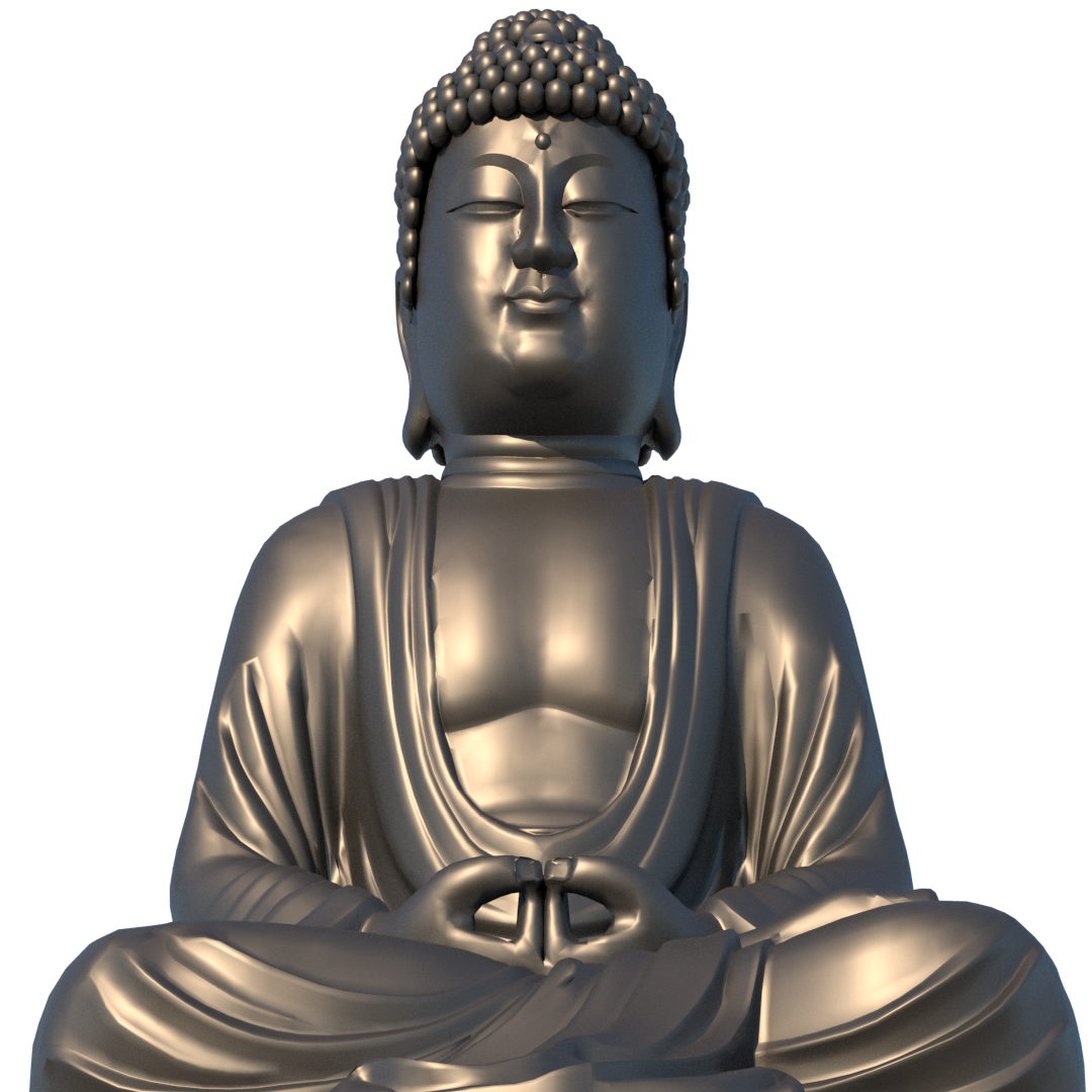 budda buddista scultura arte deco decorazione budha buddha gautama decorativo oggetto giocattolo 3D print model - Mito3D