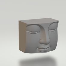 buddha's head candle art buddha 3d print model - Mito3D