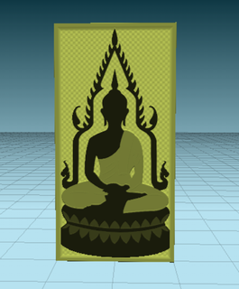 buddha buddhism meditation Buda espiritual relaxamento ioga budismo decoração cenário ilustração meditação 3d print model - Mito3D