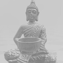 buddha head statue testa statua casa Casa 3d print model - Mito3D