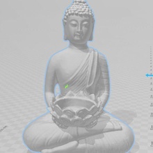 buddha head statue Bouddha tête Accueil maison 3d print model - Mito3D