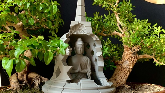 Buddha Budha Dekoration Zen Zuhause Haus Deko Kunst Buddhismus Meditation 3d print model - Mito3D