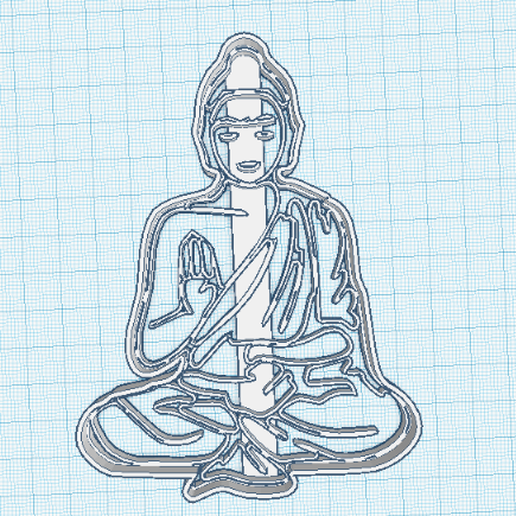 buddha cutting 3D print model - Mito3D