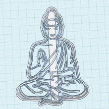 buddha cutting buddha 3d print model - Mito3D