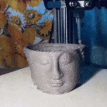 Bouddha art céramique argile poterie vase Zen tête buste gif décoration figurines titulaire soutien porte clés 3d print model - Mito3D