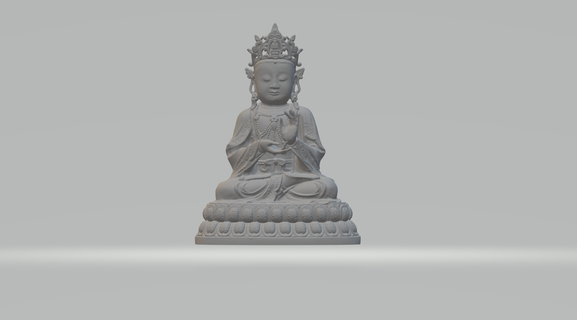 Buda 3d Yazdır model Amitabha heykel Antik şekil din Tanrı maneviyat kültür ödül dindar nesne Ganesha meditasyon modeller çeşitli Sanat heykeller 3d print model - Mito3D